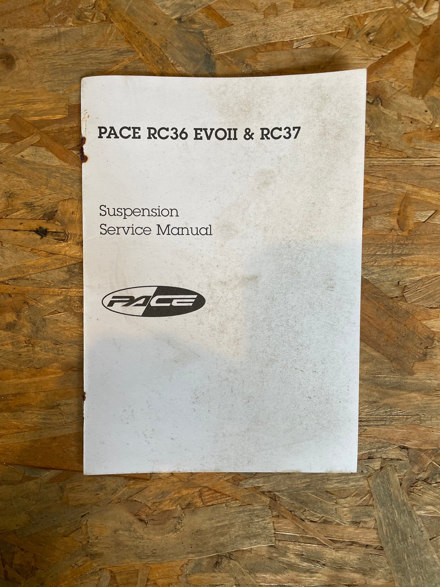 Original Pace RC36 EVO 2 & RC37 Owners Manual