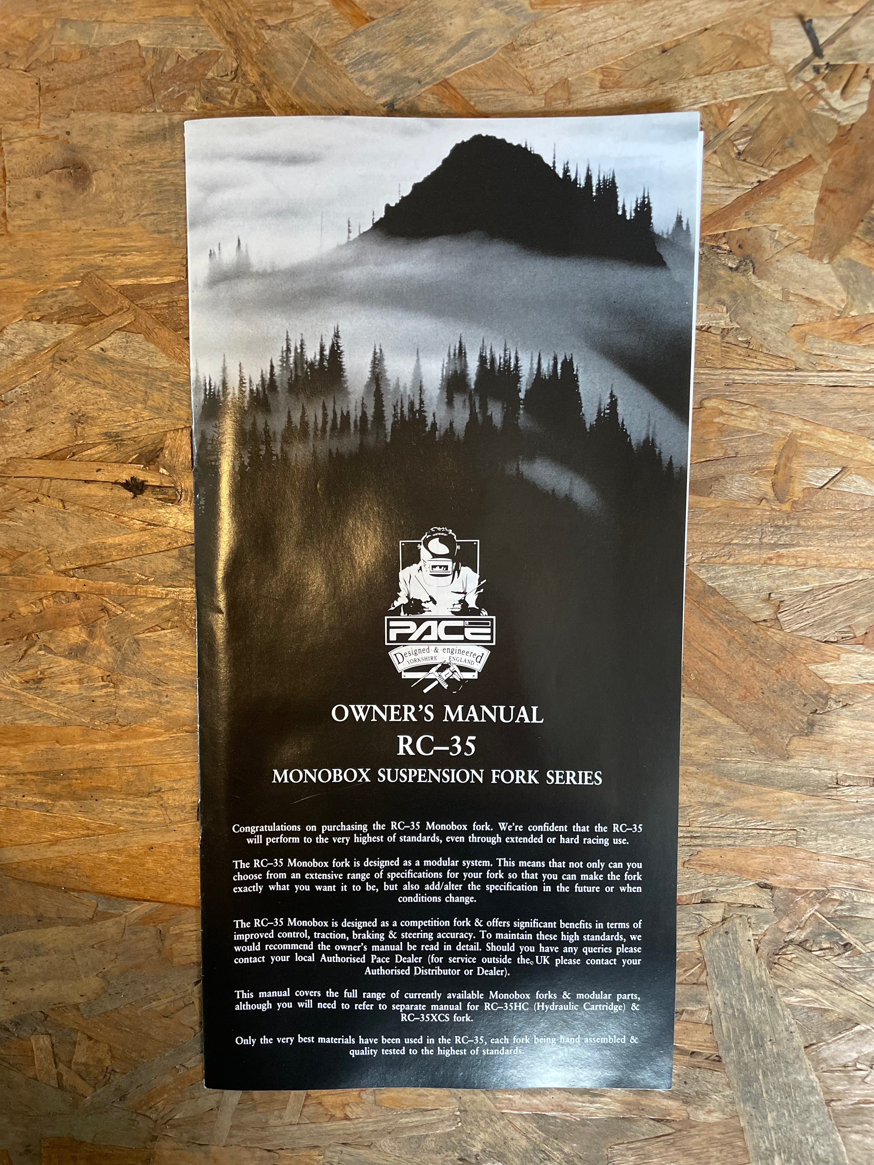 Original Pace RC35 Monobox Manual – Pace Cycles